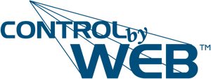 ControlByWeb logo with trademark symbol in navy blue